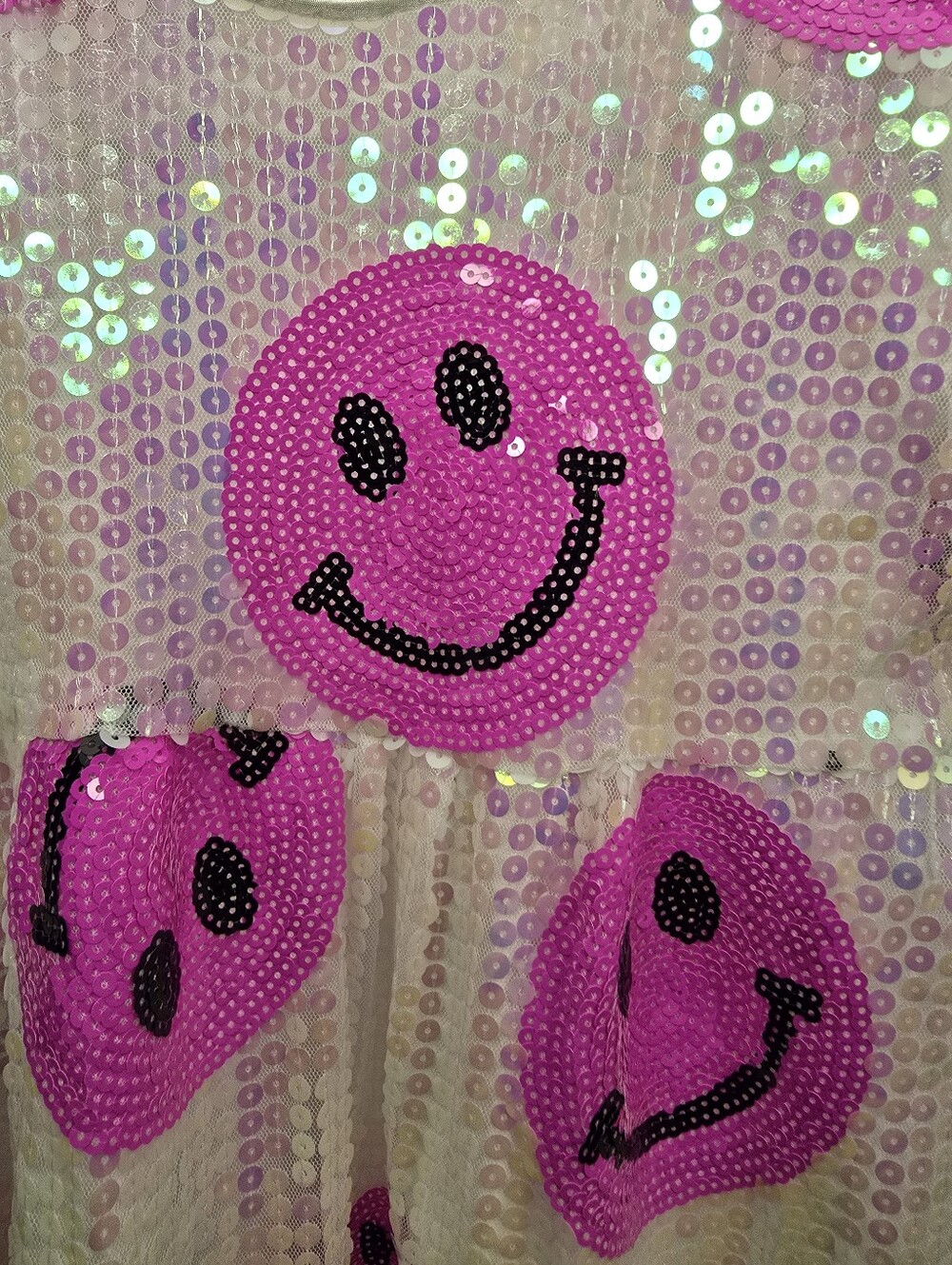 Lola + The Boys - Girls Pinkie Happy Emoji Dress - Picture 3 of 8